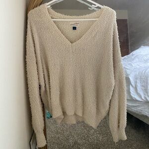 cream sweater